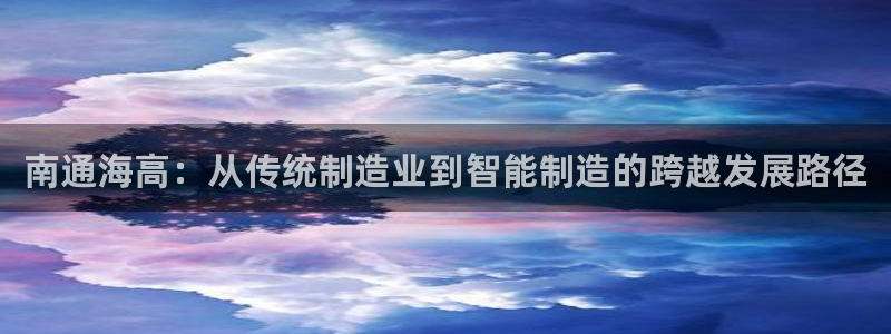 天辰娱乐酒店:南通海高:从传统制造业到智能制造的跨越发展路径