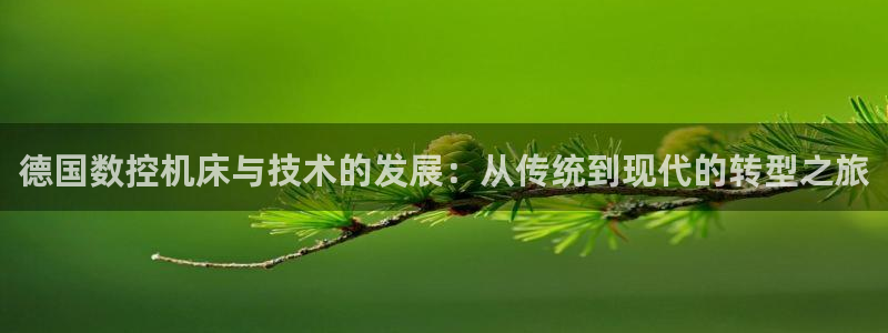 天辰娱乐会员：德国数控机床与技术的发展：从传统到现代的转型之旅